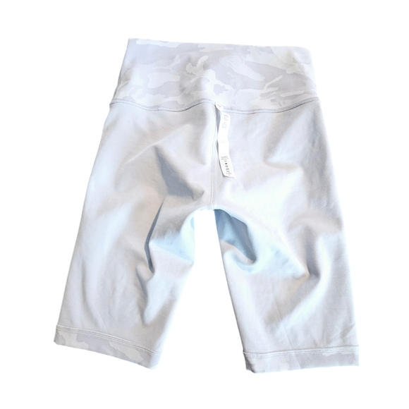 Lululemon Wunder Under Shorts 10" Ribbed Incognito Camo Jacquard Alpine White 6 - Picture 6 of 15